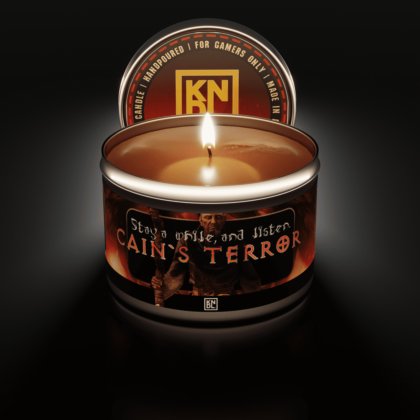 TIN NR 02 | CAIN'S TERROR | DIABLO INSPIRED SCENTED CANDLE