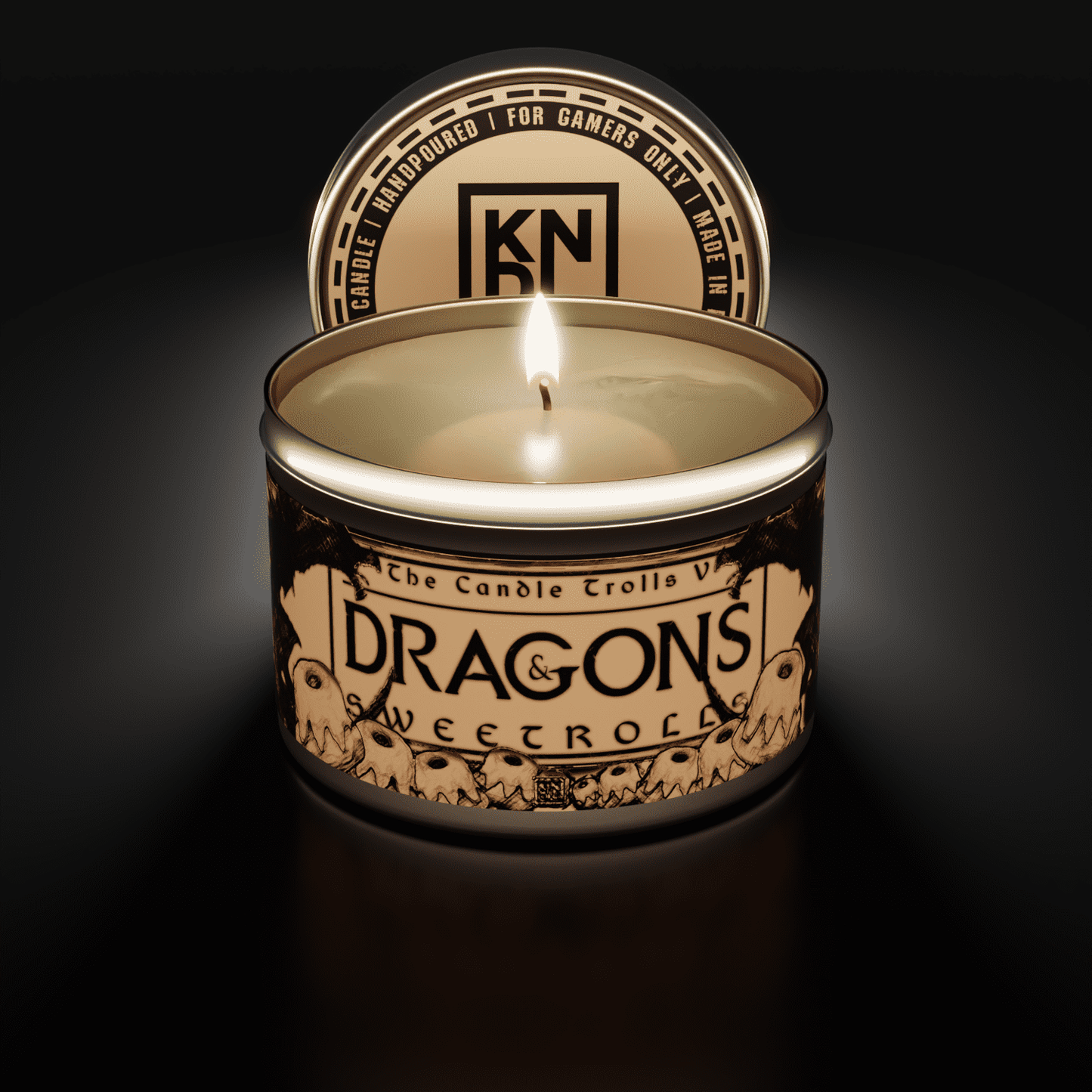 TIN NR 09 | DRAGONS & SWEETROLLS | SKYRIM INSPIRED SCENTED CANDLE