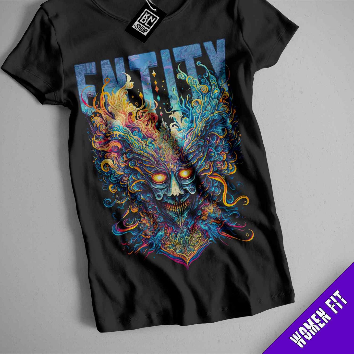 a t - shirt with a design on the front of it