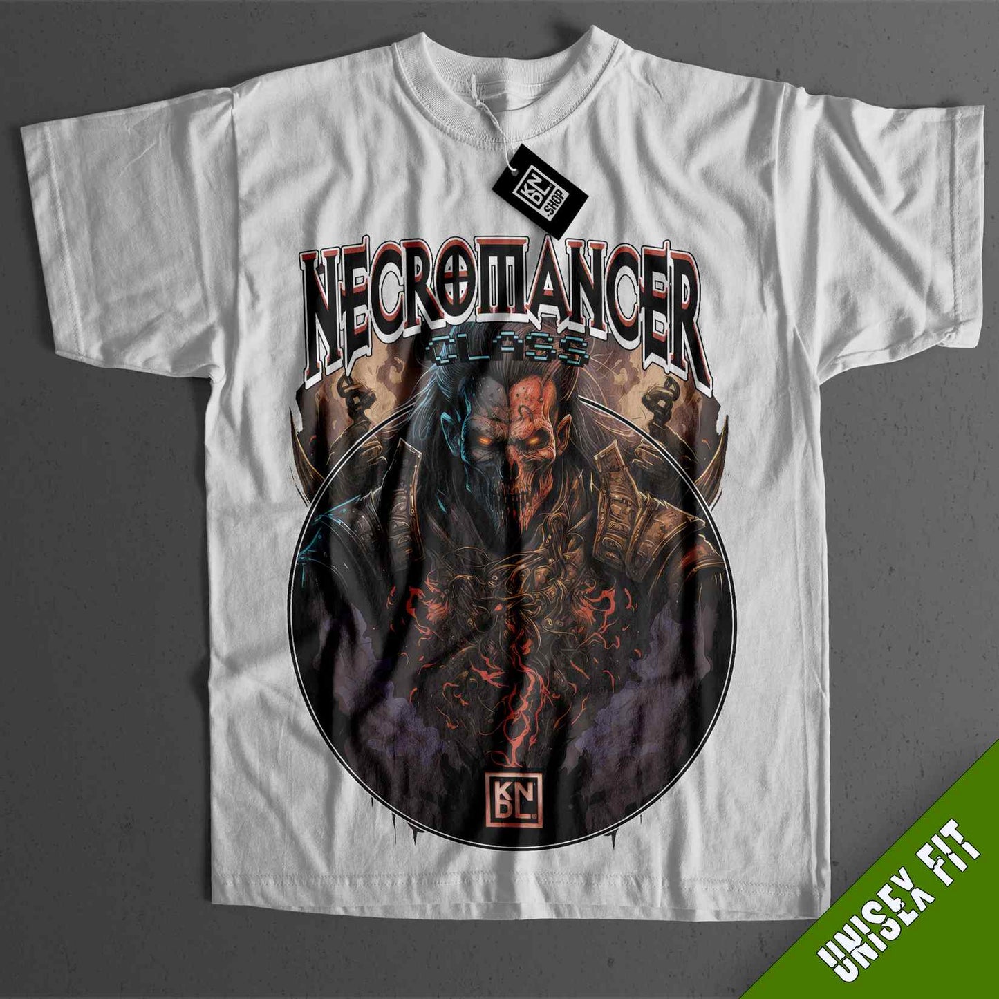 a white t - shirt with a picture of a man on it