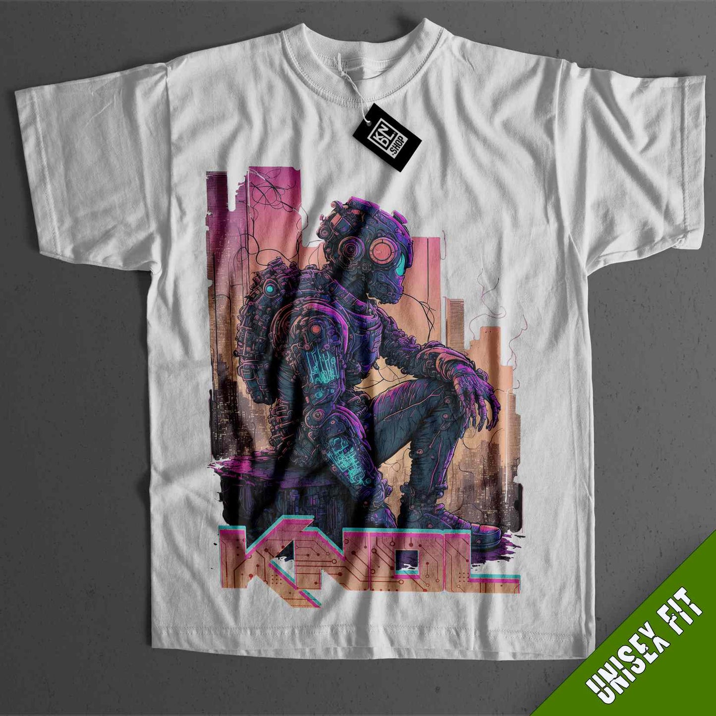 a t - shirt with a picture of a man in a suit