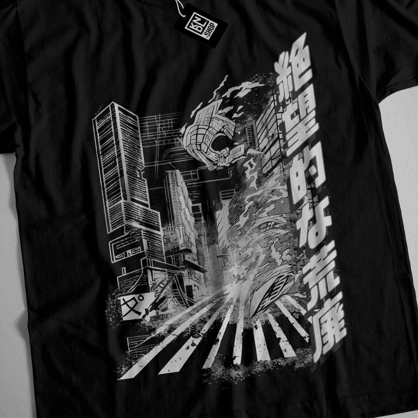 a black t - shirt with a picture of a spider man on it