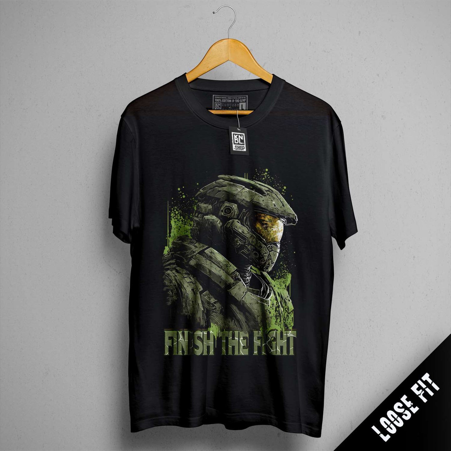 a t - shirt with a picture of a soldier on it