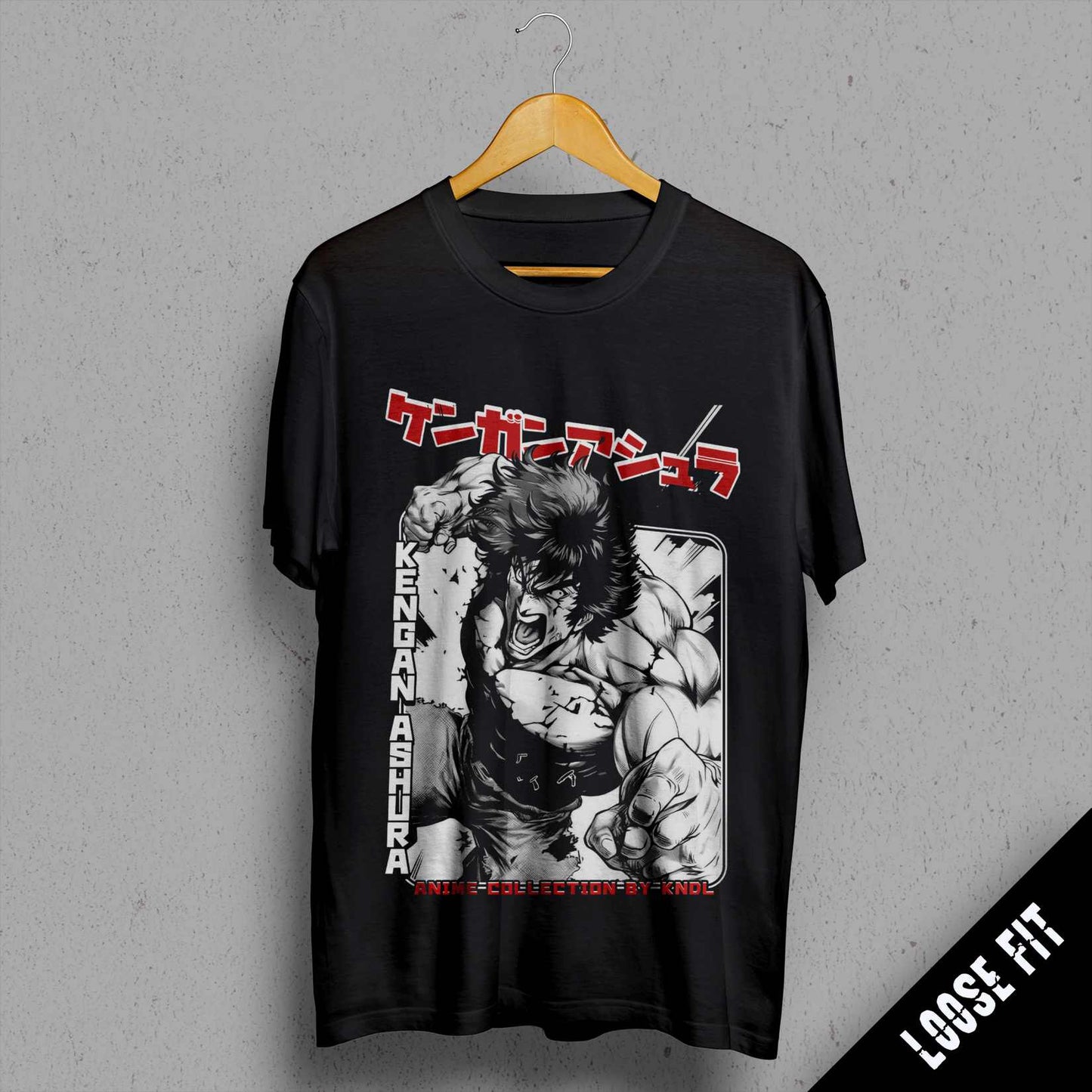a black t - shirt with a picture of an anime character on it