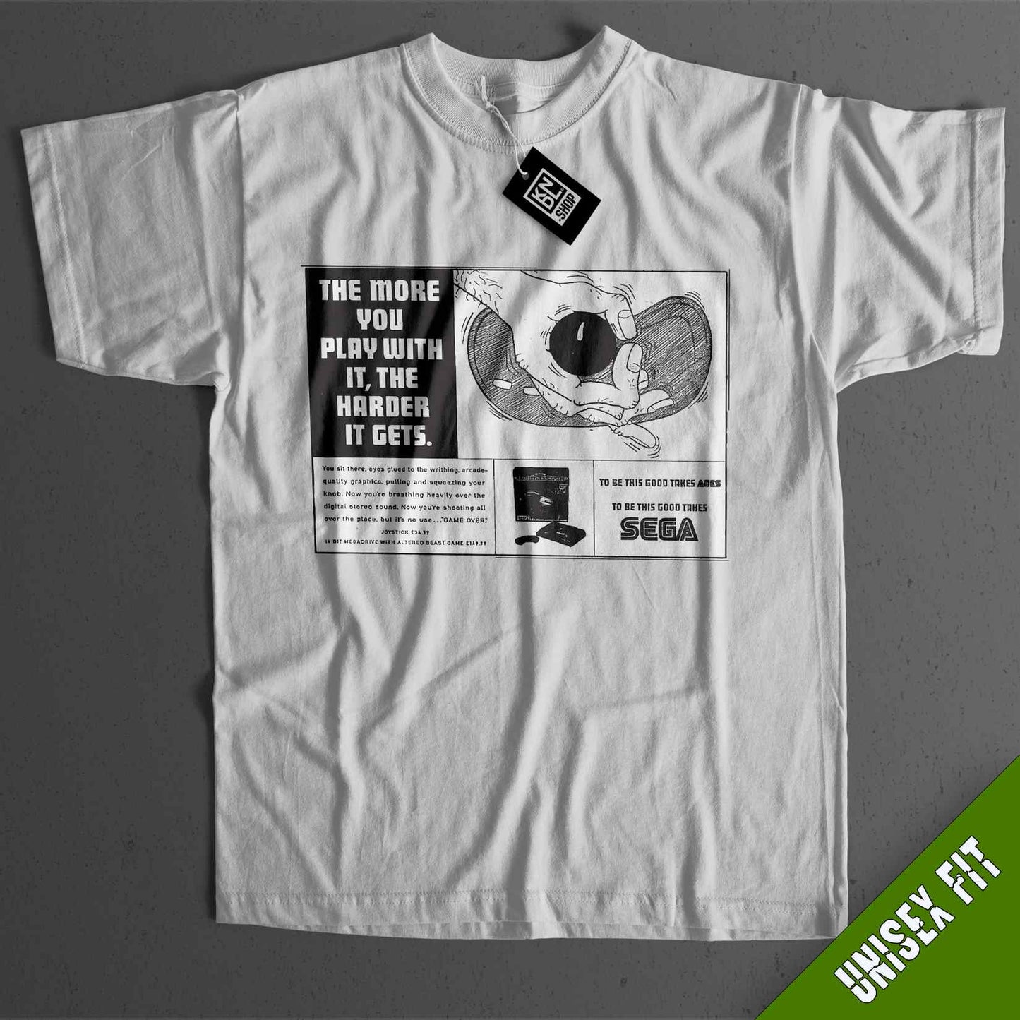 a white t - shirt with a picture of a mouse on it