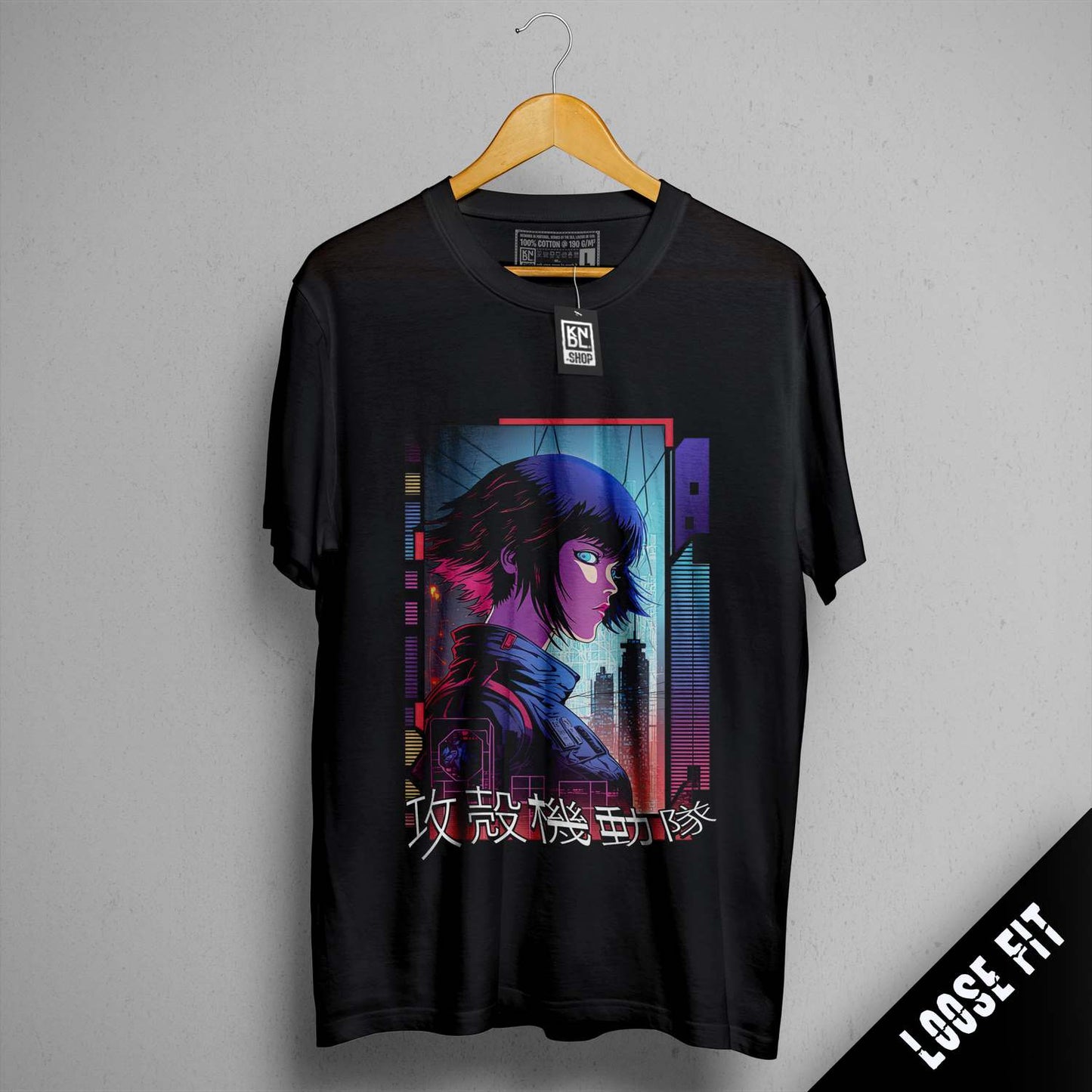 a t - shirt with an anime character on it