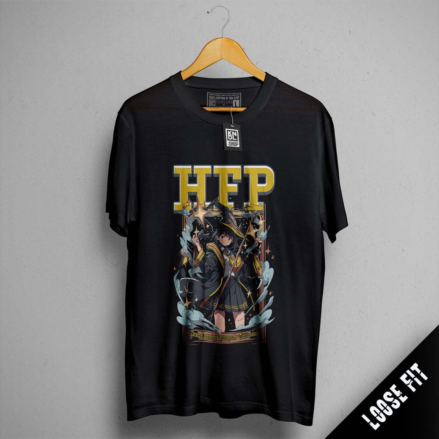 a black t - shirt with a picture of a group of people on it