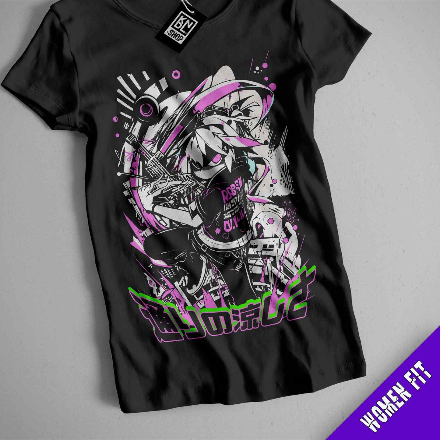 a t - shirt with a picture of a girl on it