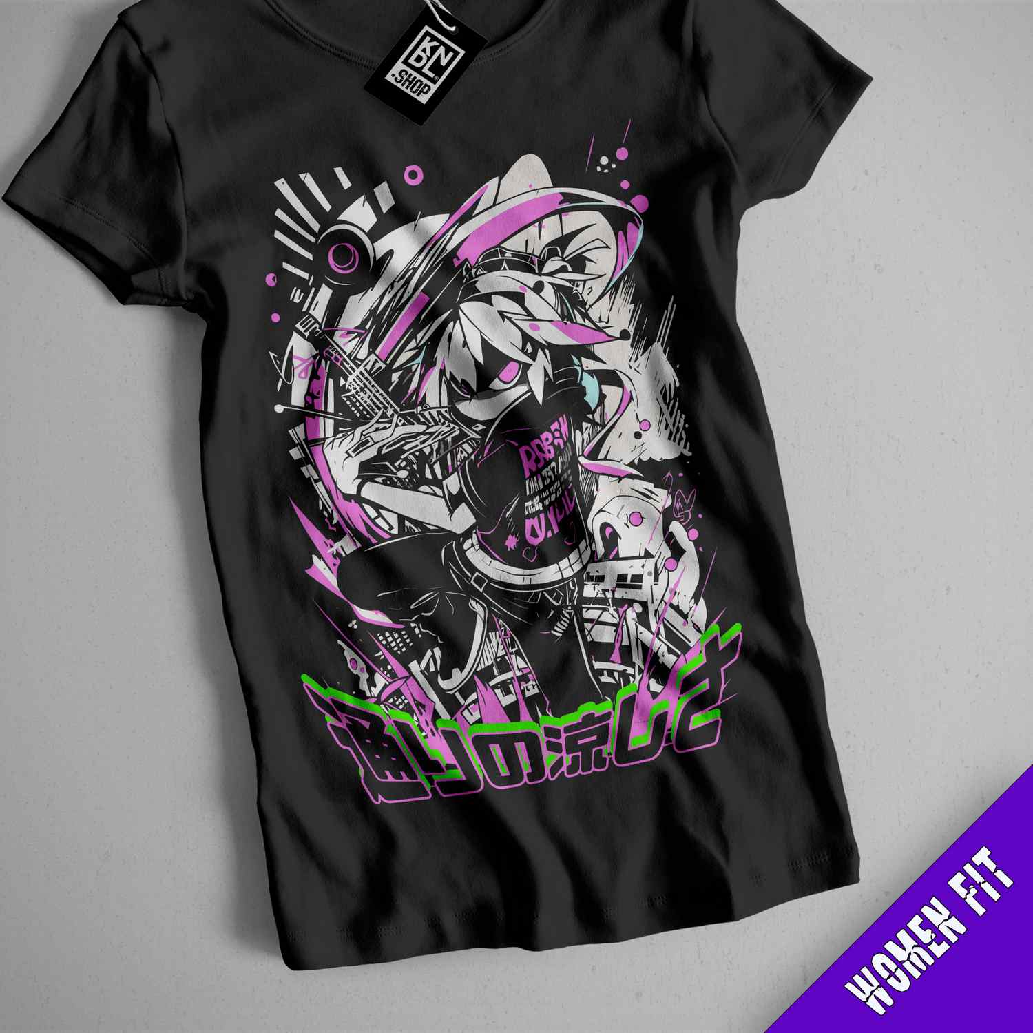 a t - shirt with a picture of a girl on it