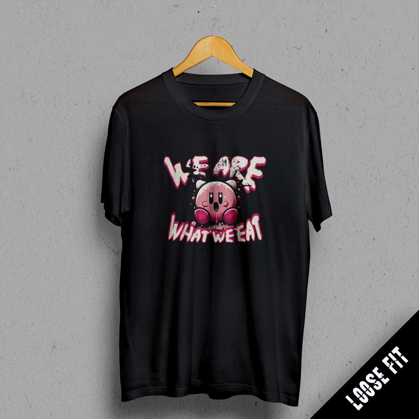 a t - shirt that says we are what we eat