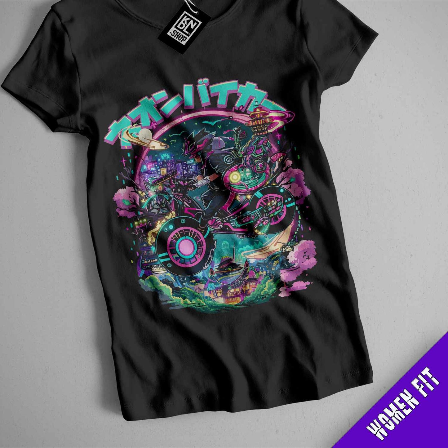 a black t - shirt with an image of a skull on it
