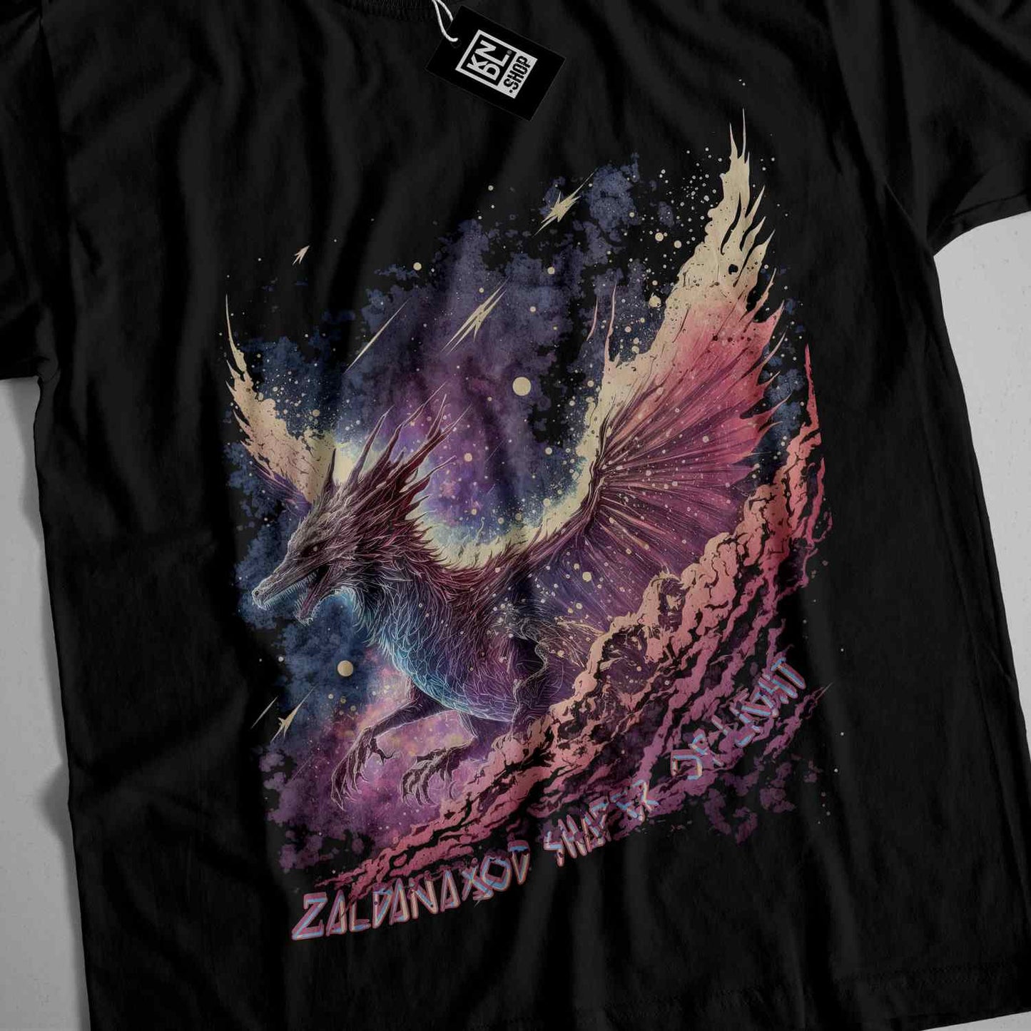 a t - shirt with a picture of a bird on it