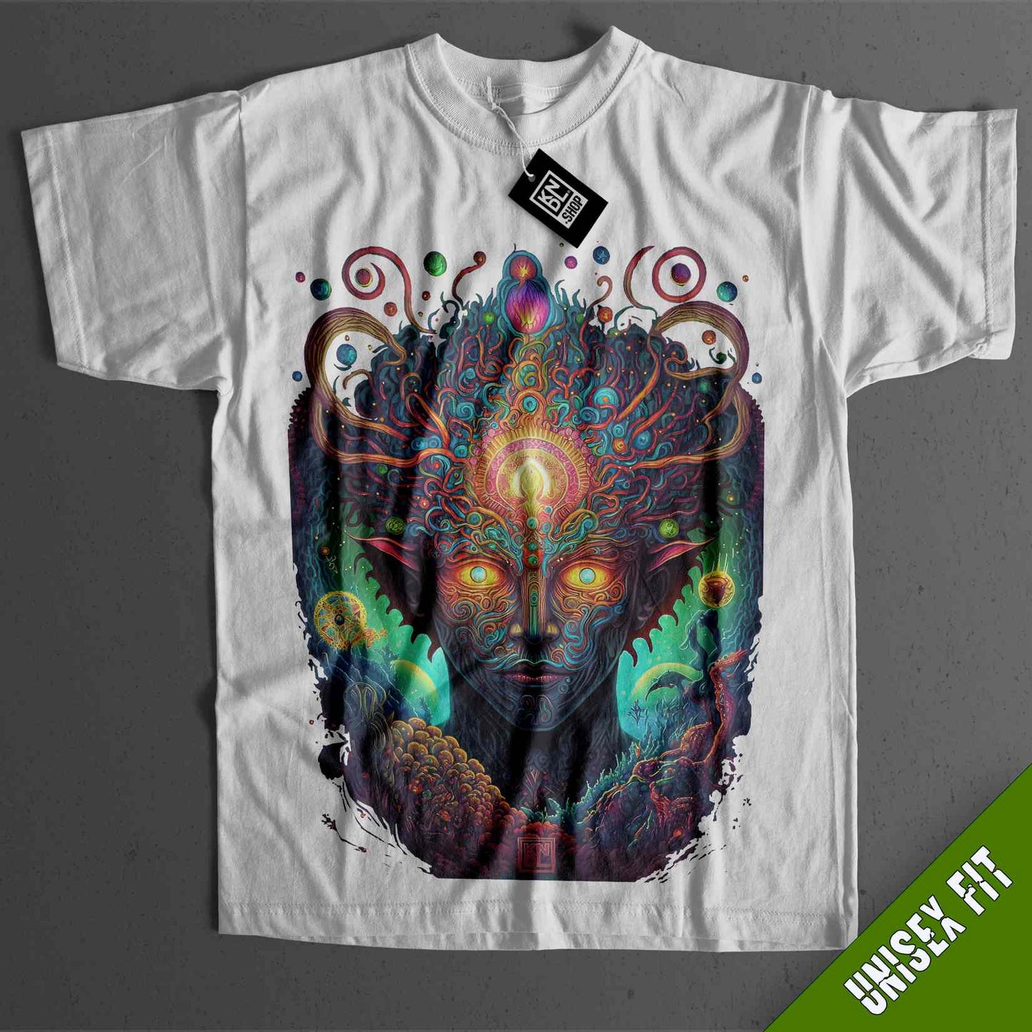 a t - shirt with an image of a demon on it