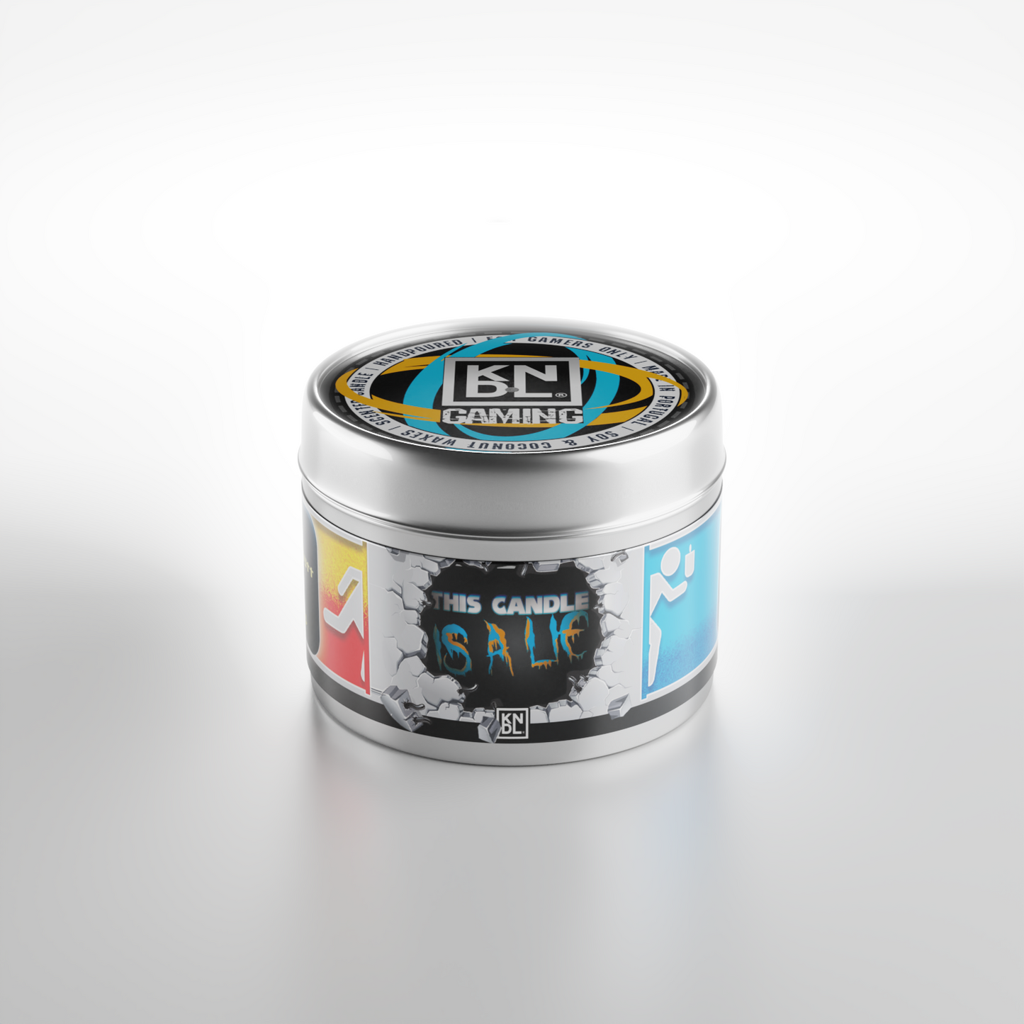 TIN NR 23 | THIS CANDLE IS A LIE | PORTAL INSPIRED SCENTED CANDLE
