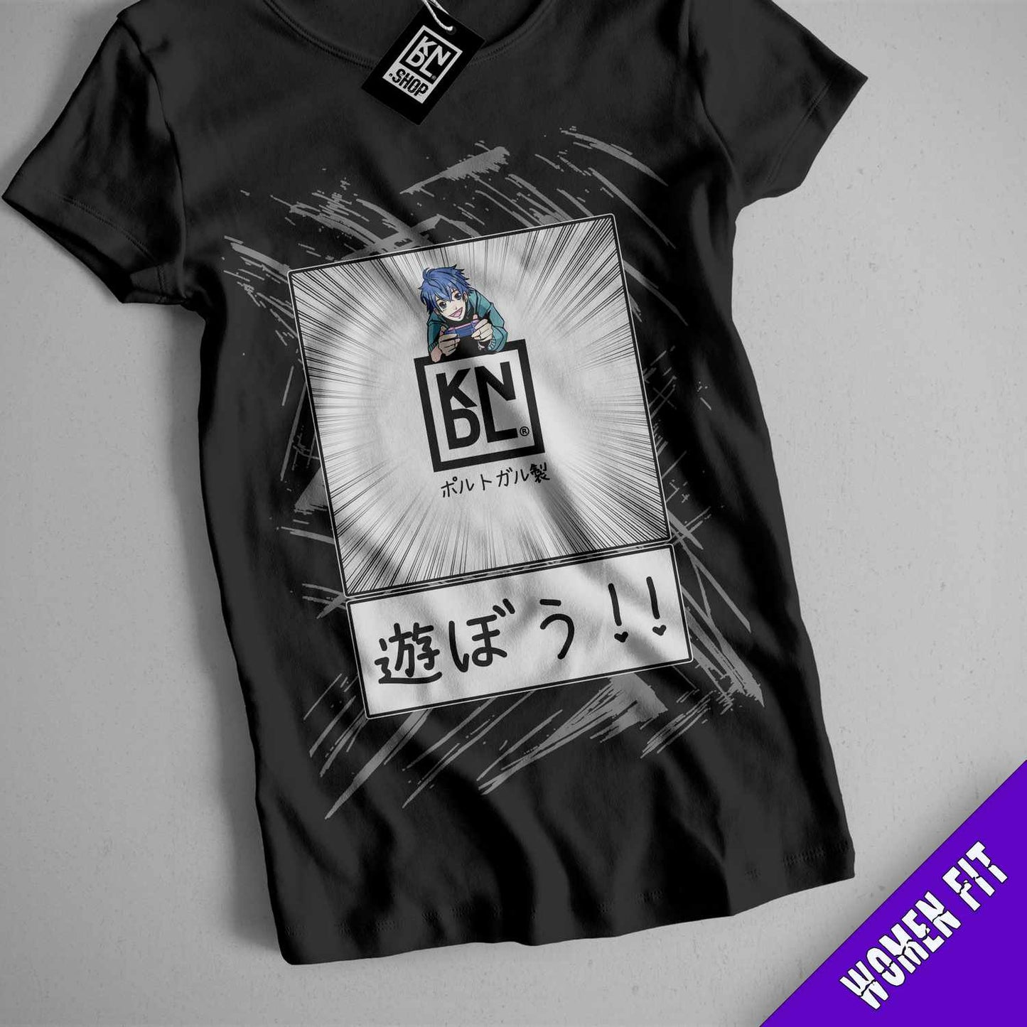 a black tshirt with a picture of a woman's face on it