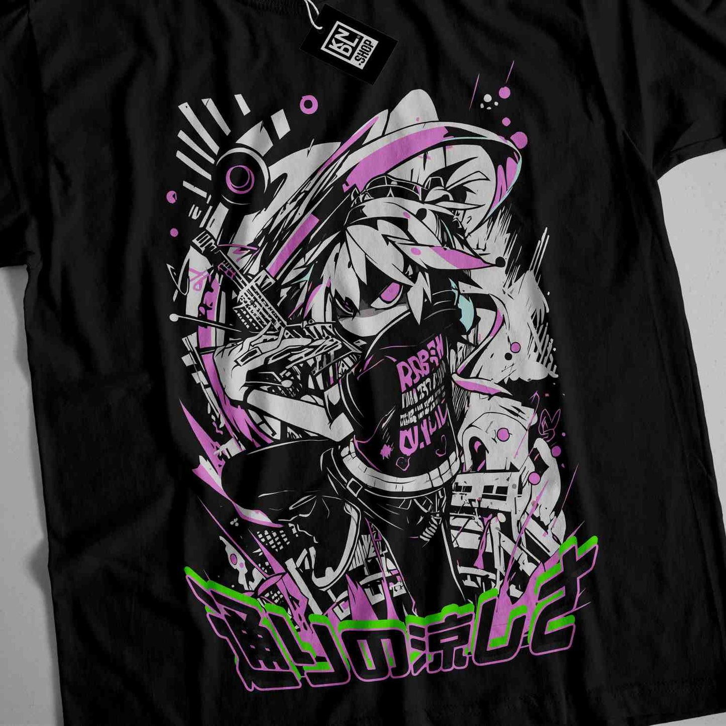 a t - shirt with an image of a person riding a skateboard