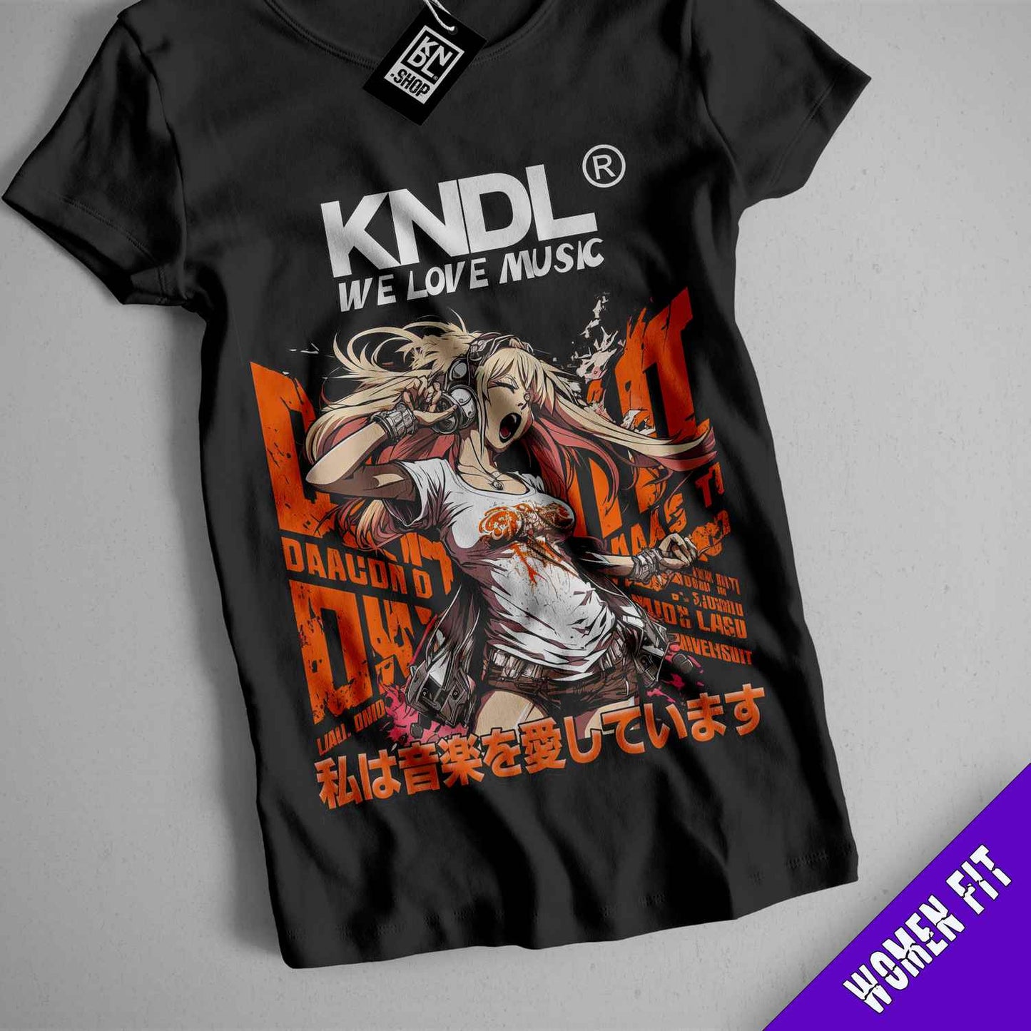 a black t - shirt with a picture of an anime character on it