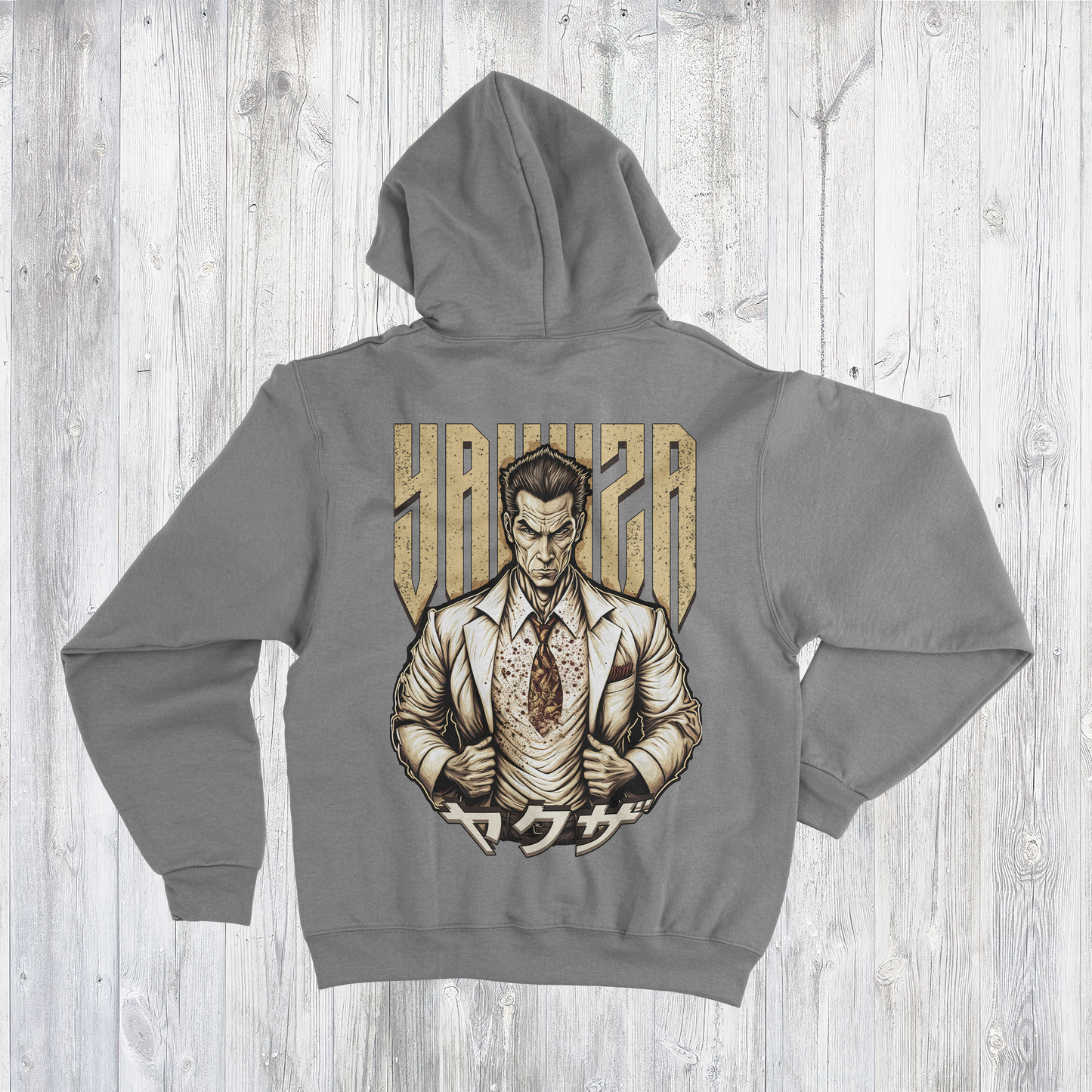 NR 18 | BIG BOSS | INSPIRED BY YAKUZA | UNISEX HOODIE SWEATER | KANGAROO POCKETS | CVC