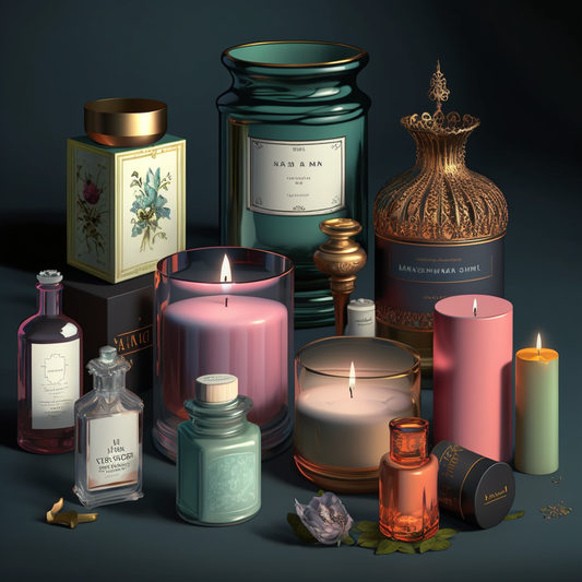 many types of diferent candles