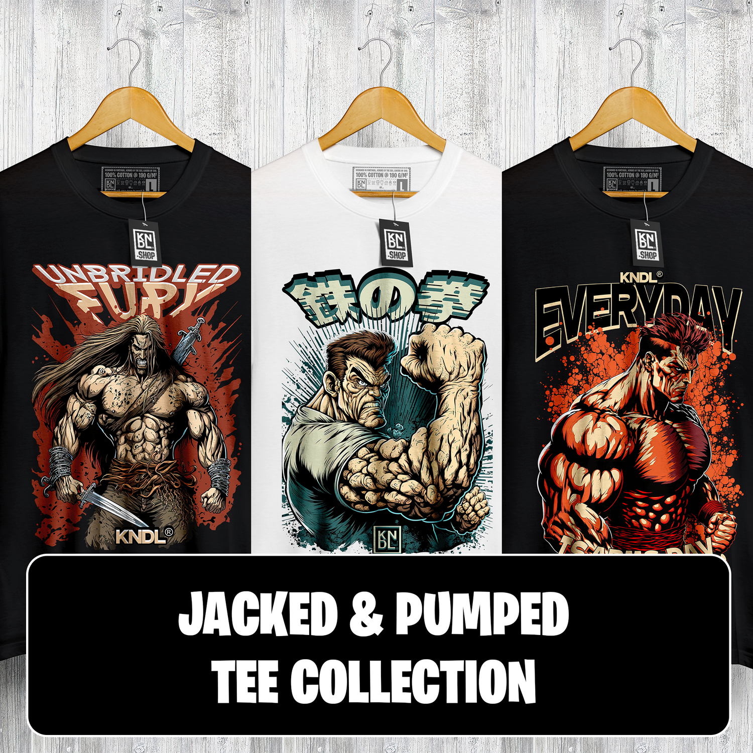 Jacked & Pumped Tee Collection by KNDL®