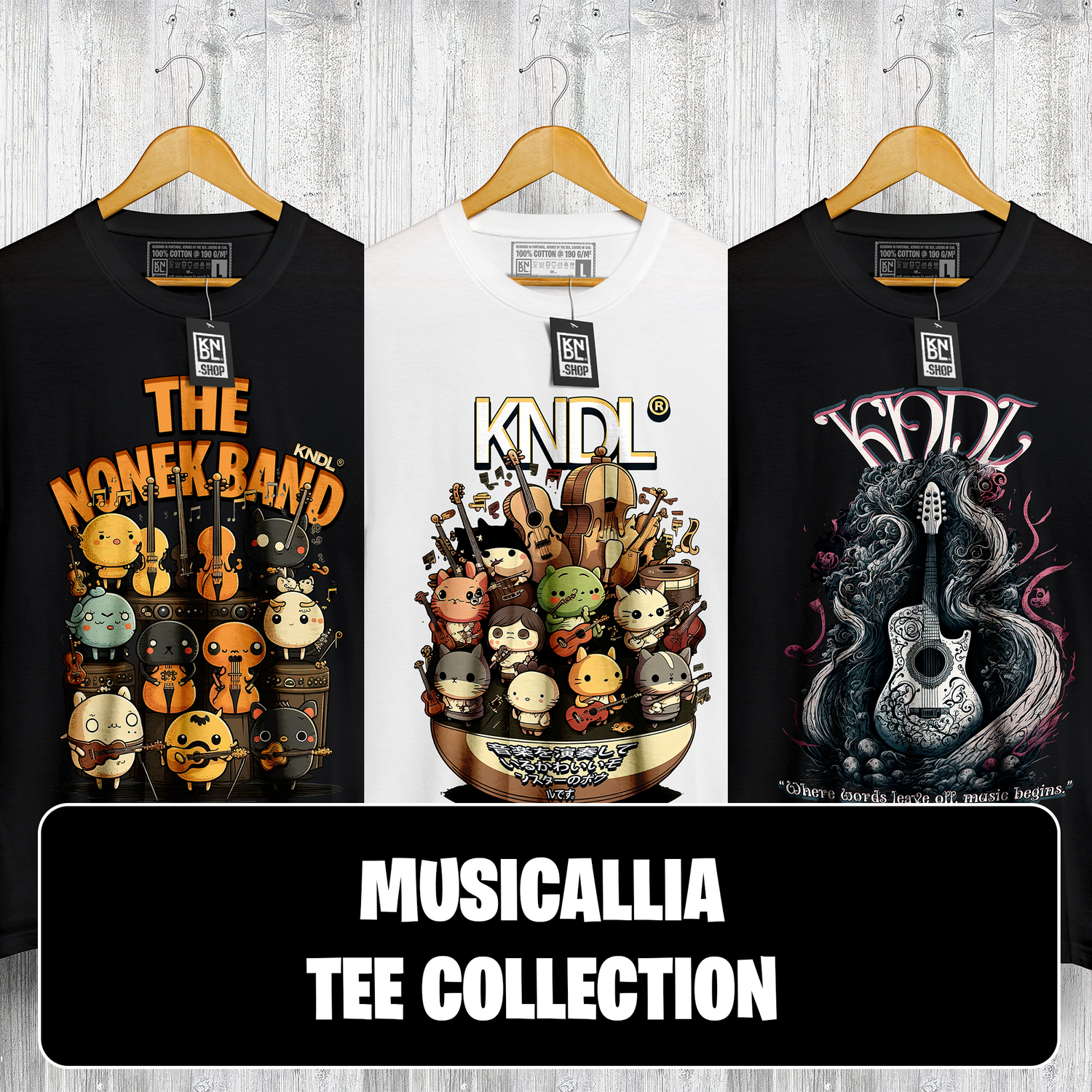 Musicallia Tee Collection by KNDL®