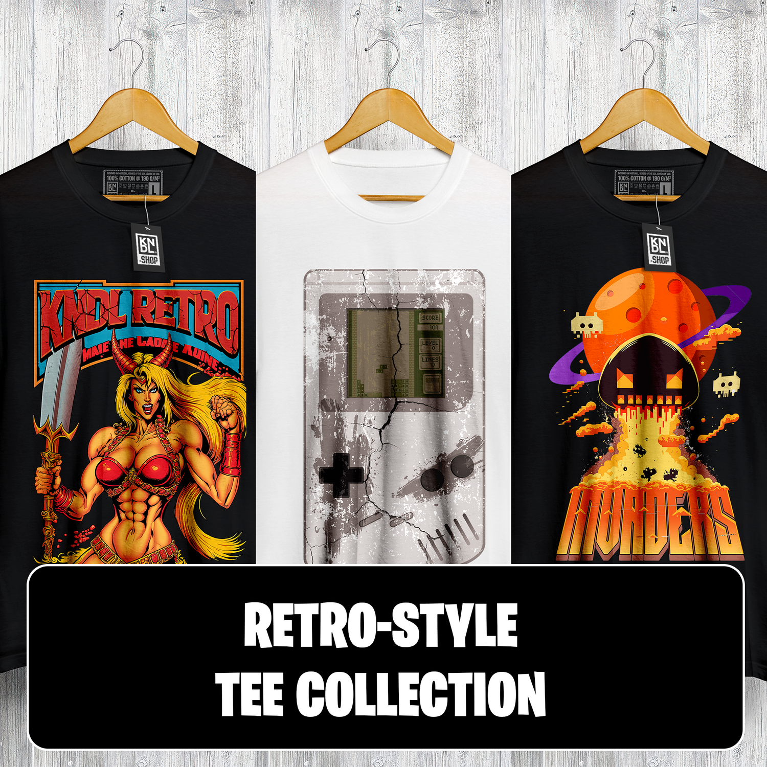 Retro-Style Tee Collection by KNDL®