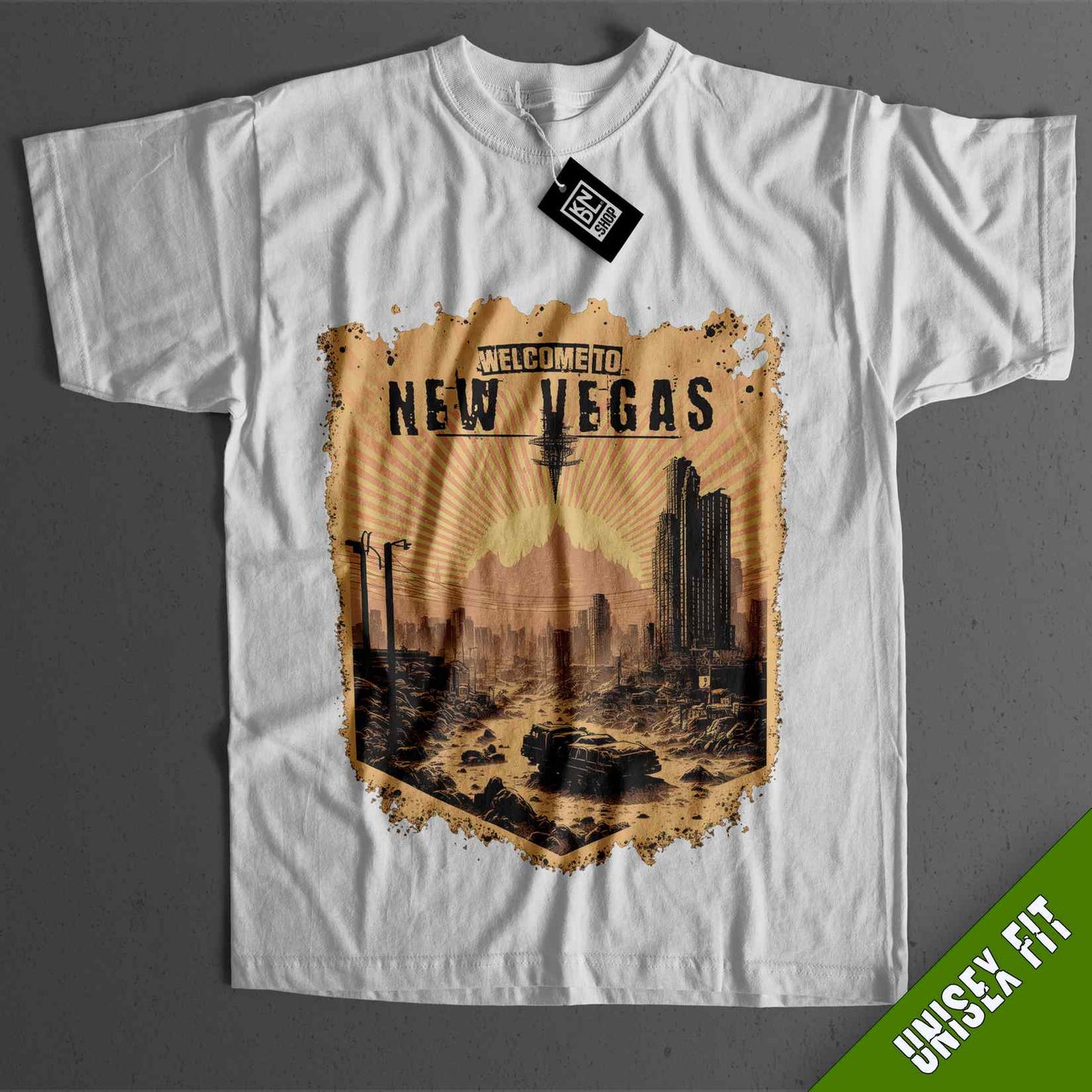 a t - shirt with a picture of a city on it