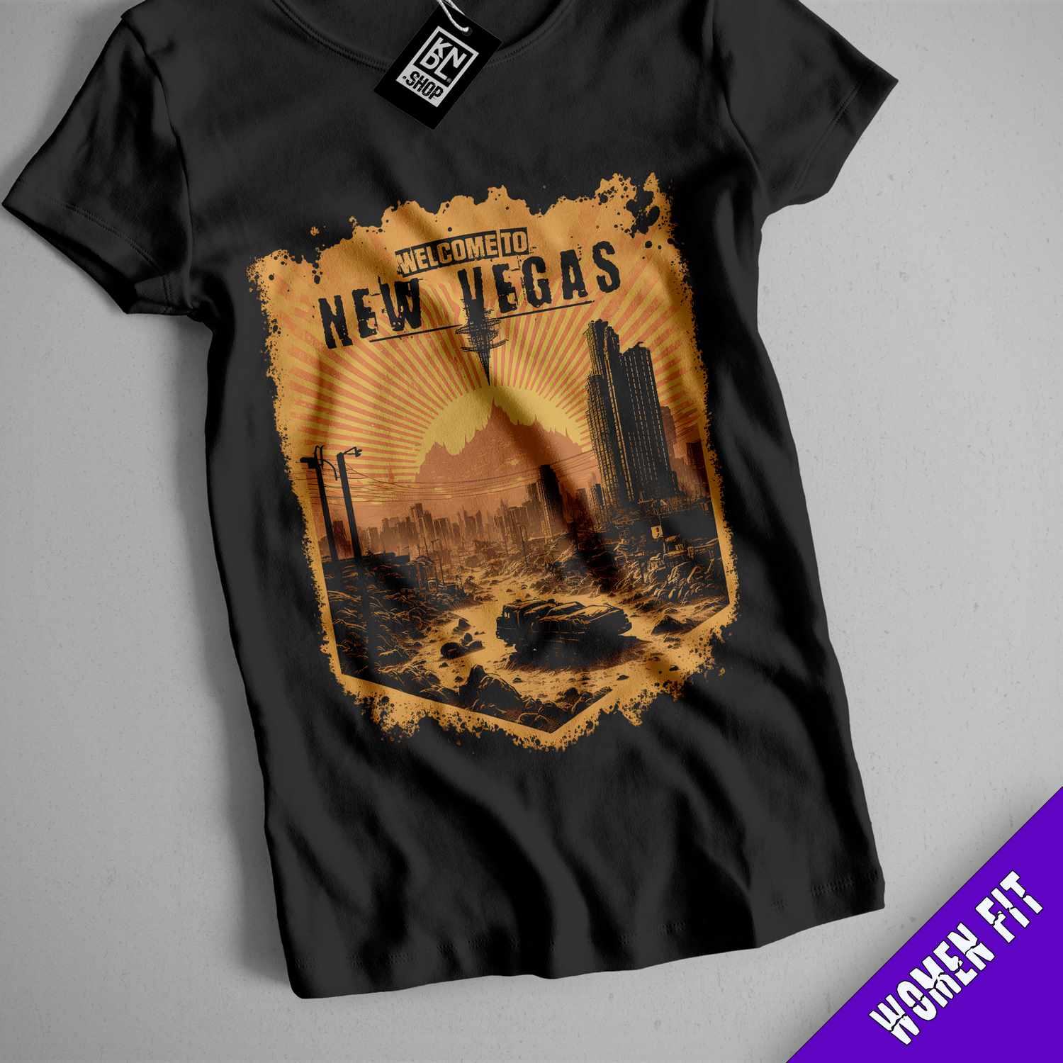 a t - shirt with a picture of a desert scene