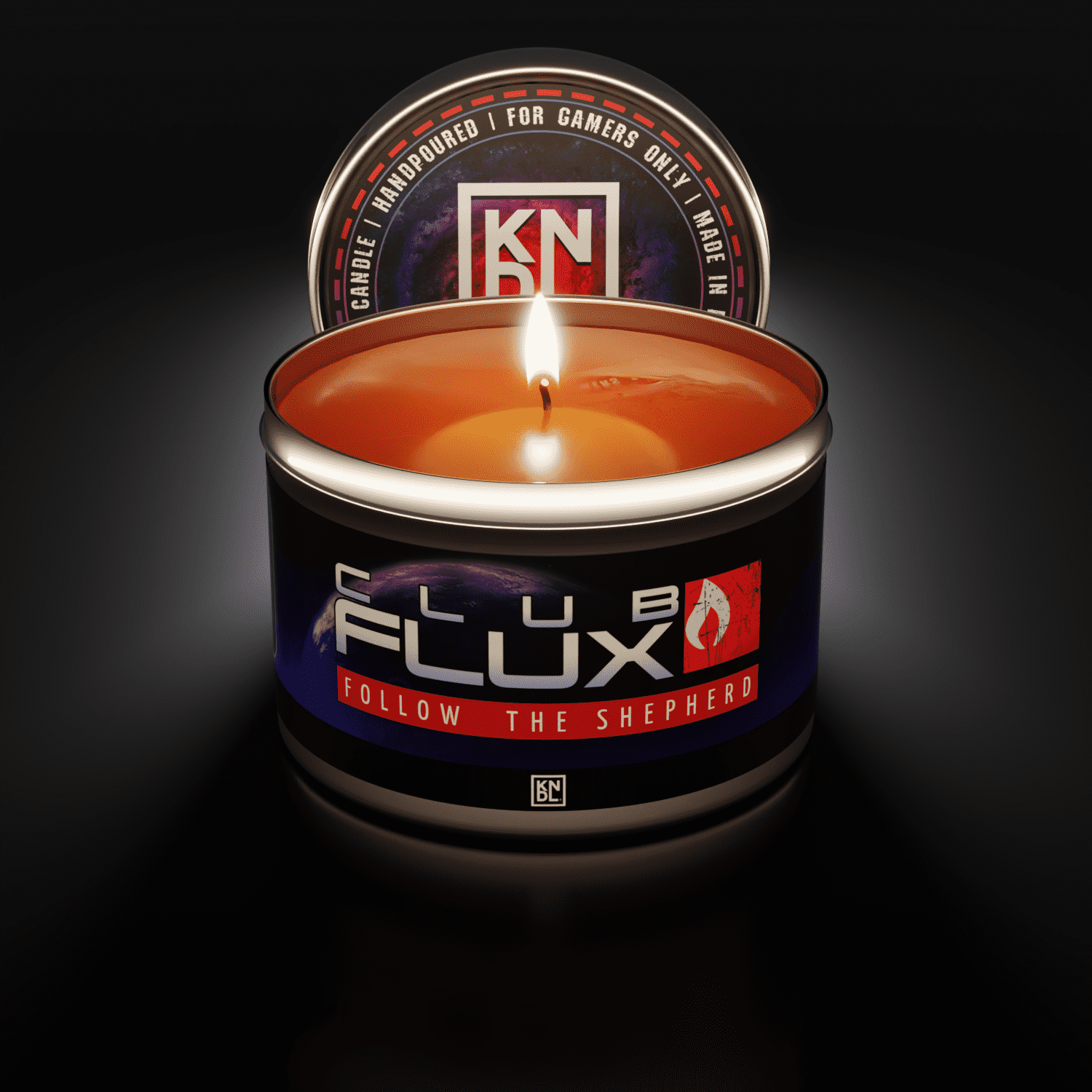 TIN NR 27 | CLUB FLUX | MASS EFFECT INSPIRED SCENTED CANDLE