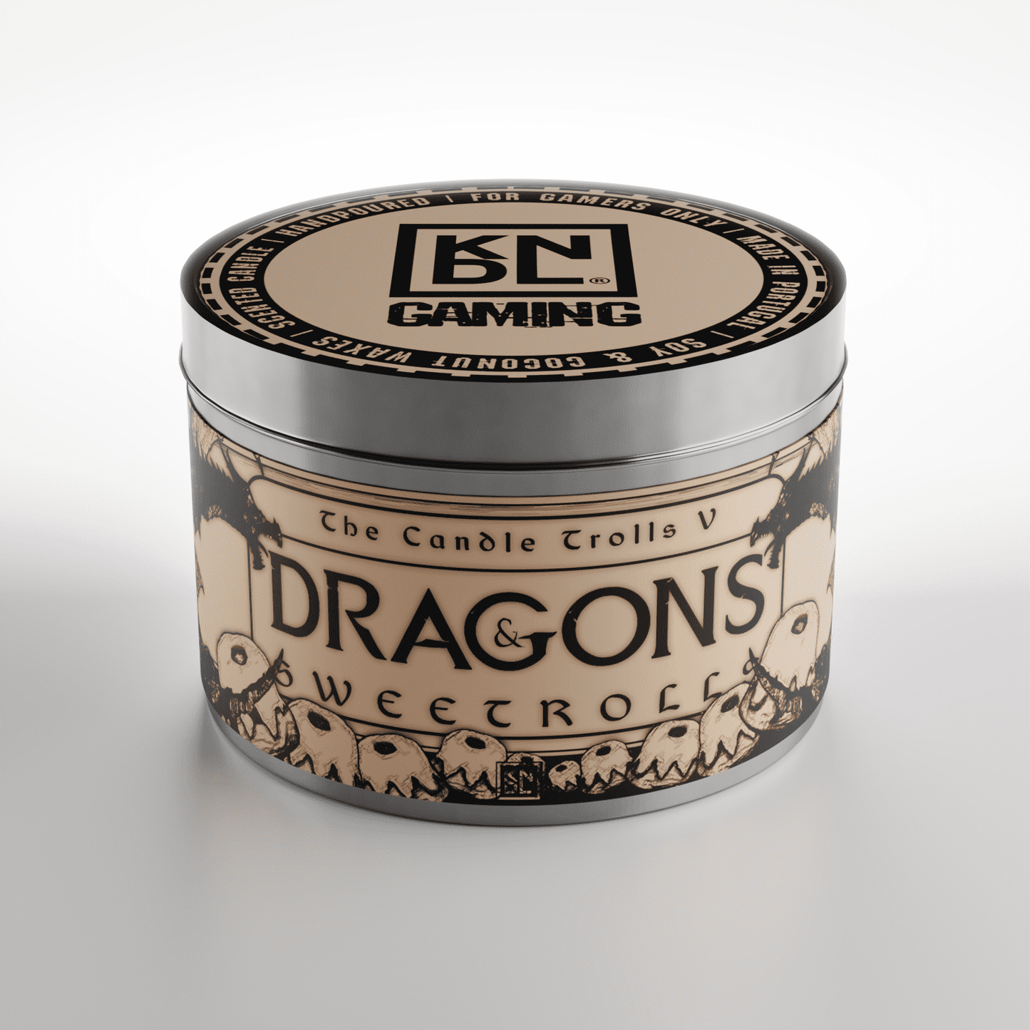 TIN NR 09 | DRAGONS & SWEETROLLS | SKYRIM INSPIRED SCENTED CANDLE