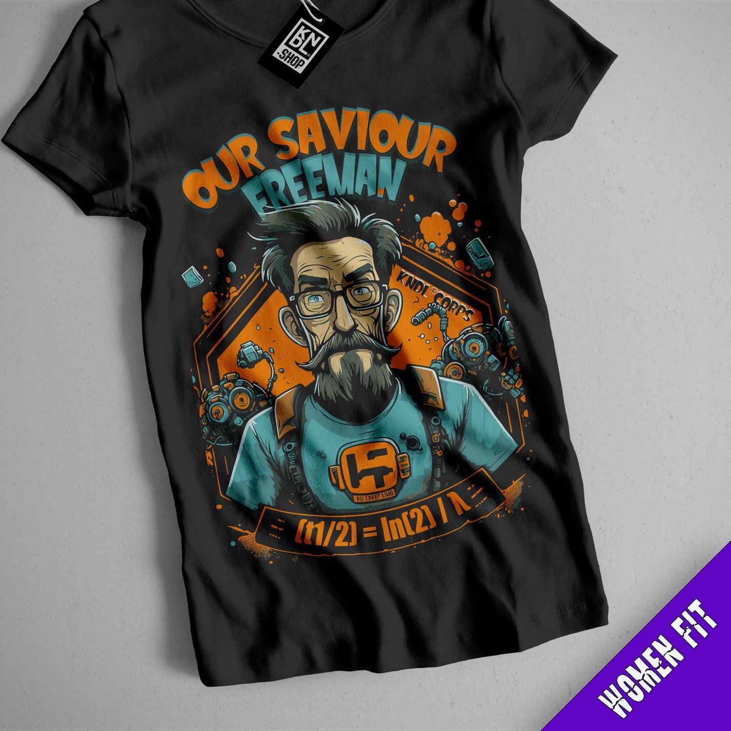 a t - shirt with an image of a man with a beard