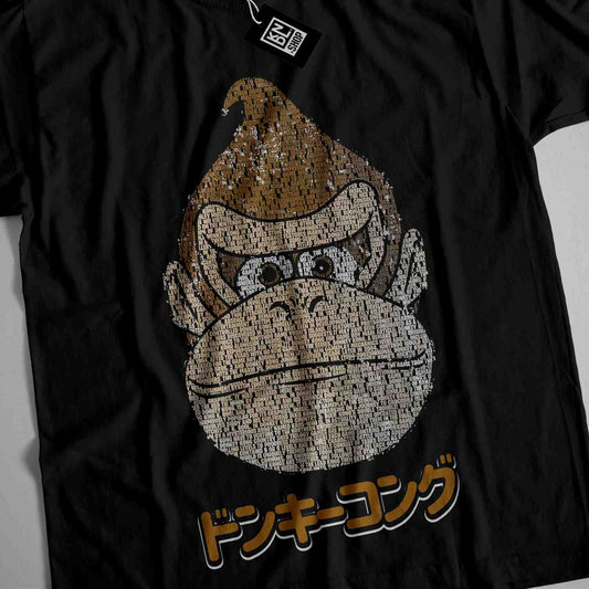 a black t - shirt with a monkey on it