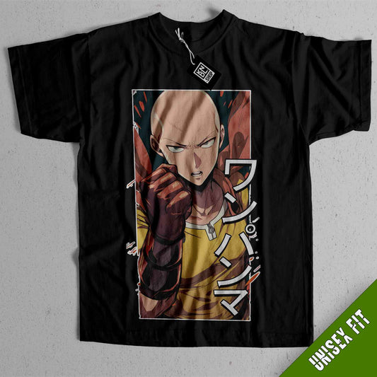 a black t - shirt with a picture of an anime character on it
