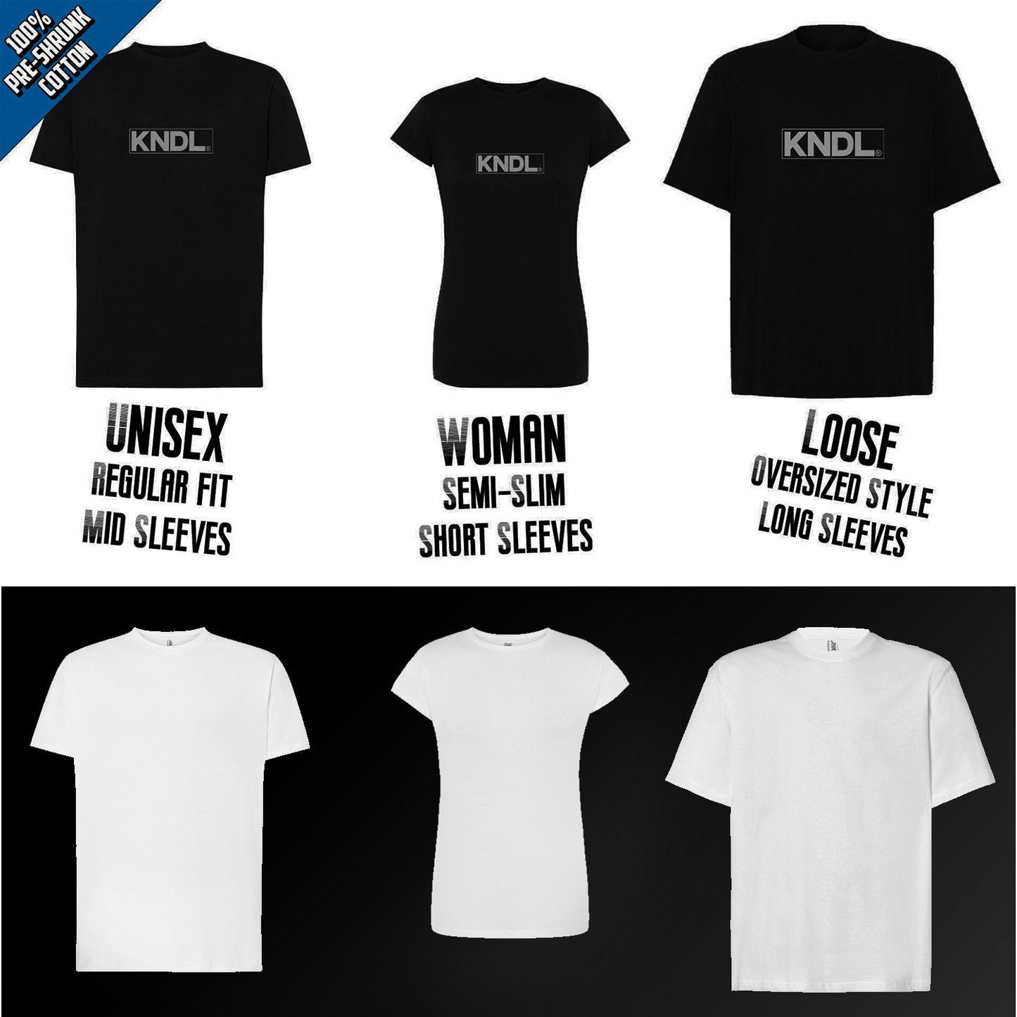 TEE NR 435 | BASIC KNDL TEE | UNISEX SHORT SLEEVE T-SHIRT FOR M/F