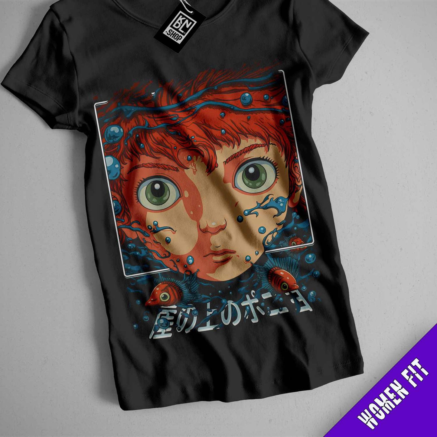 a t - shirt with a picture of a girl's face on it